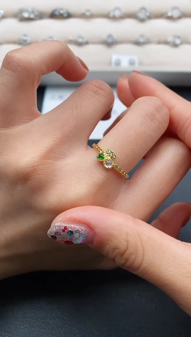 银S925镶嵌戒指翡翠111111111+5