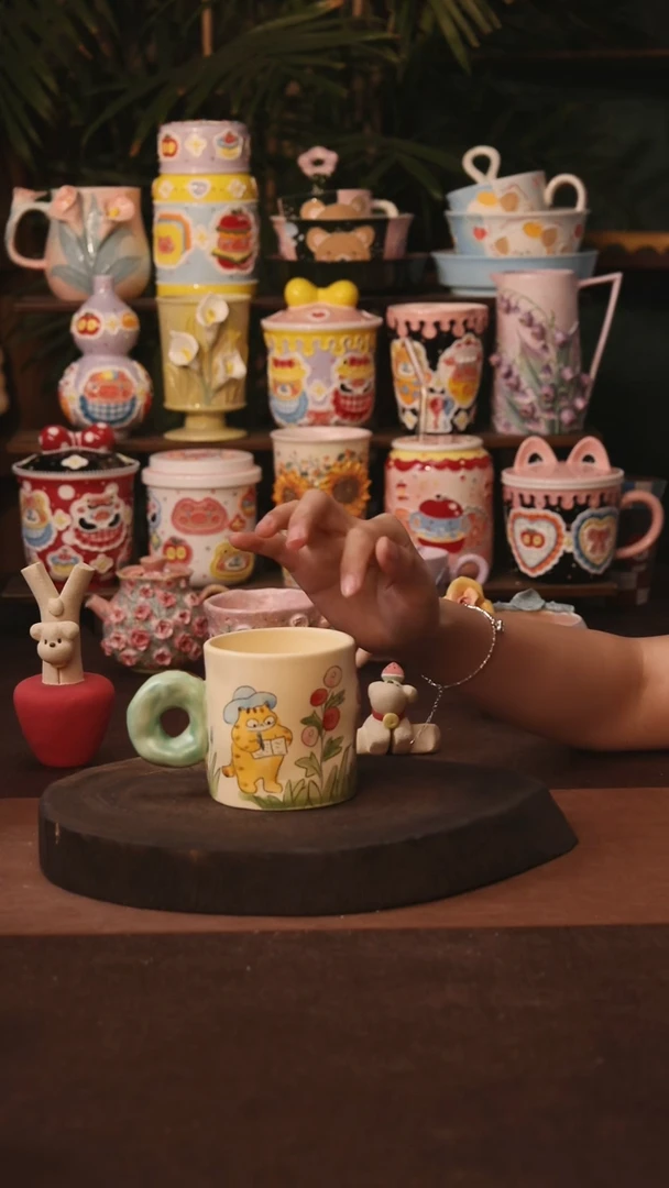 杯子景德镇原创手作陶瓷