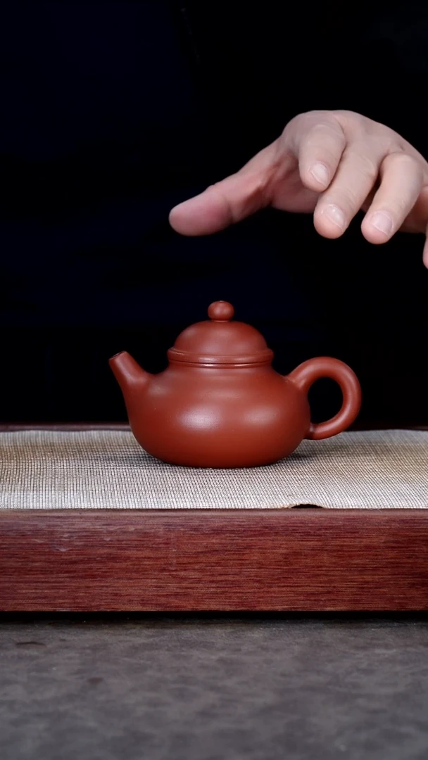 茶壶紫砂朱泥容天 薛明@@CH05264
