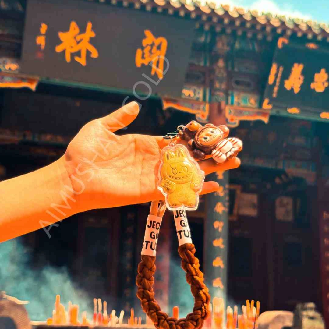 水贝  999新款 labubu 编绳手机链