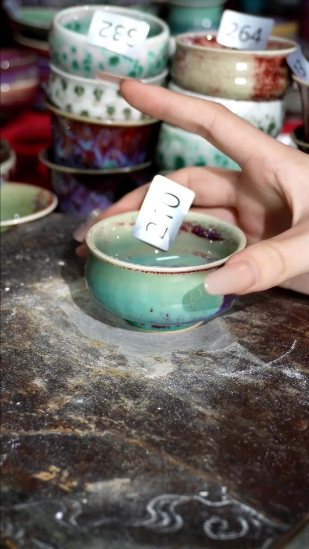 摆件精品窑变钧瓷茶器