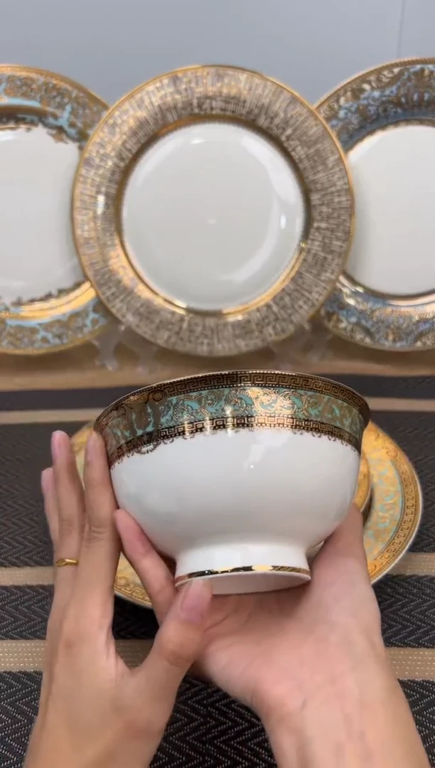 瓷片5寸高脚碗4个一单福利