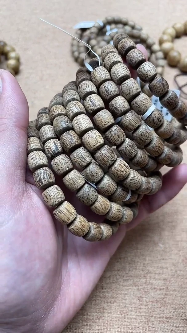 沉香手串芽庄老料0.9老型单圈多样性发其一