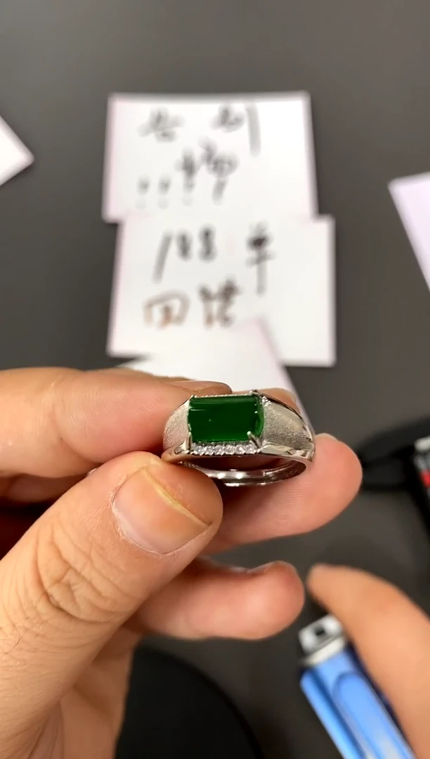 【闪购商品】翡翠戒指银S925镶嵌买断价