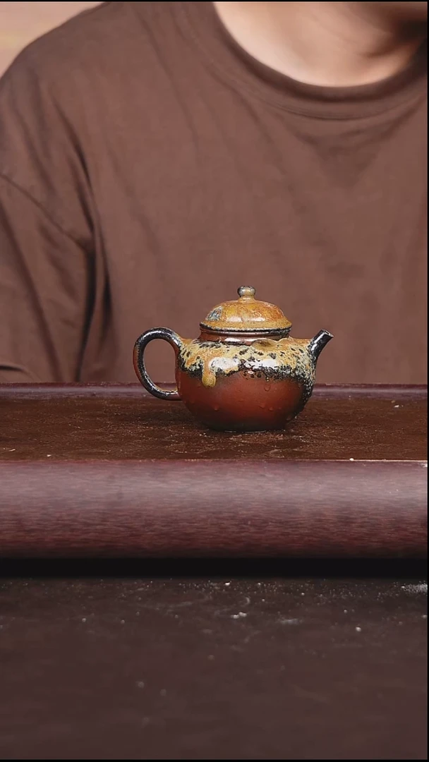 茶壶紫砂柴烧 古秋水