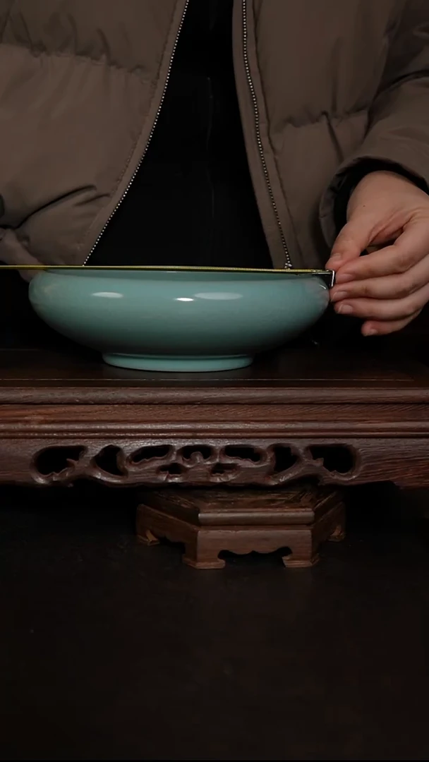 摆件瓷仿古手工茶洗