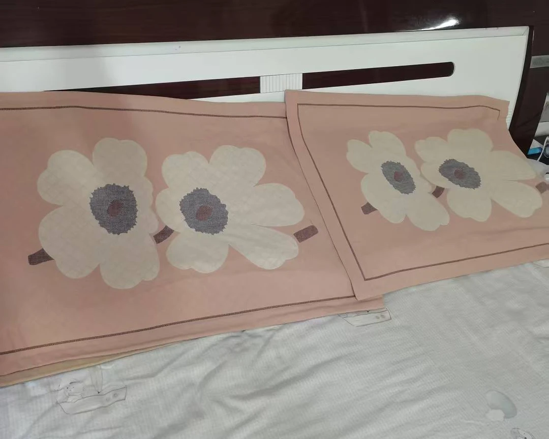 【双花枕套】 52/78 纯棉加厚色织提花枕套一对