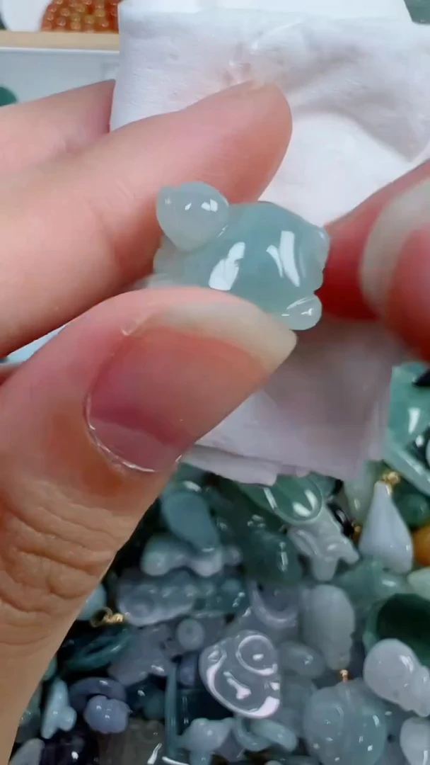 散珠翡翠15号链接，A货翡翠