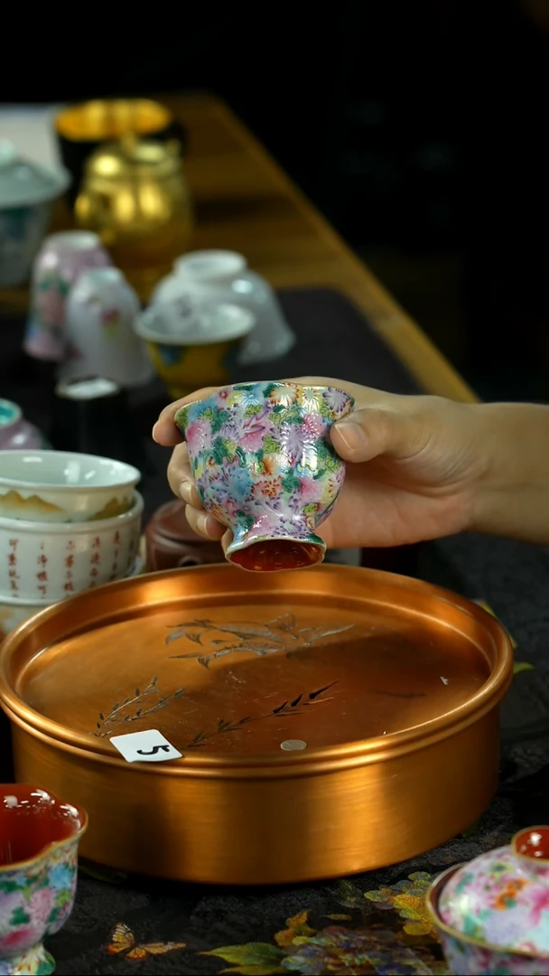 中秋国庆景德镇手绘瓷器