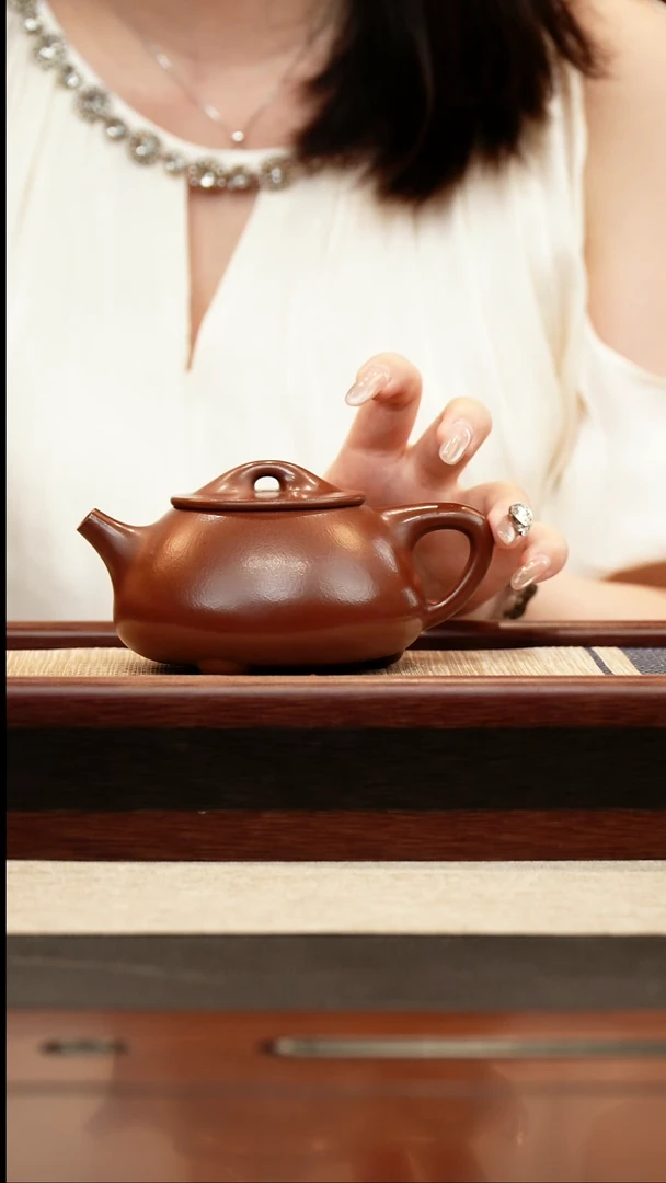 紫泥景舟石瓢260cc紫砂壶