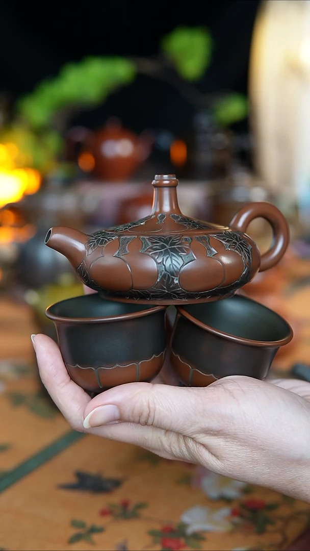 蛟龙精品葫芦无尘110毫升一壶两杯