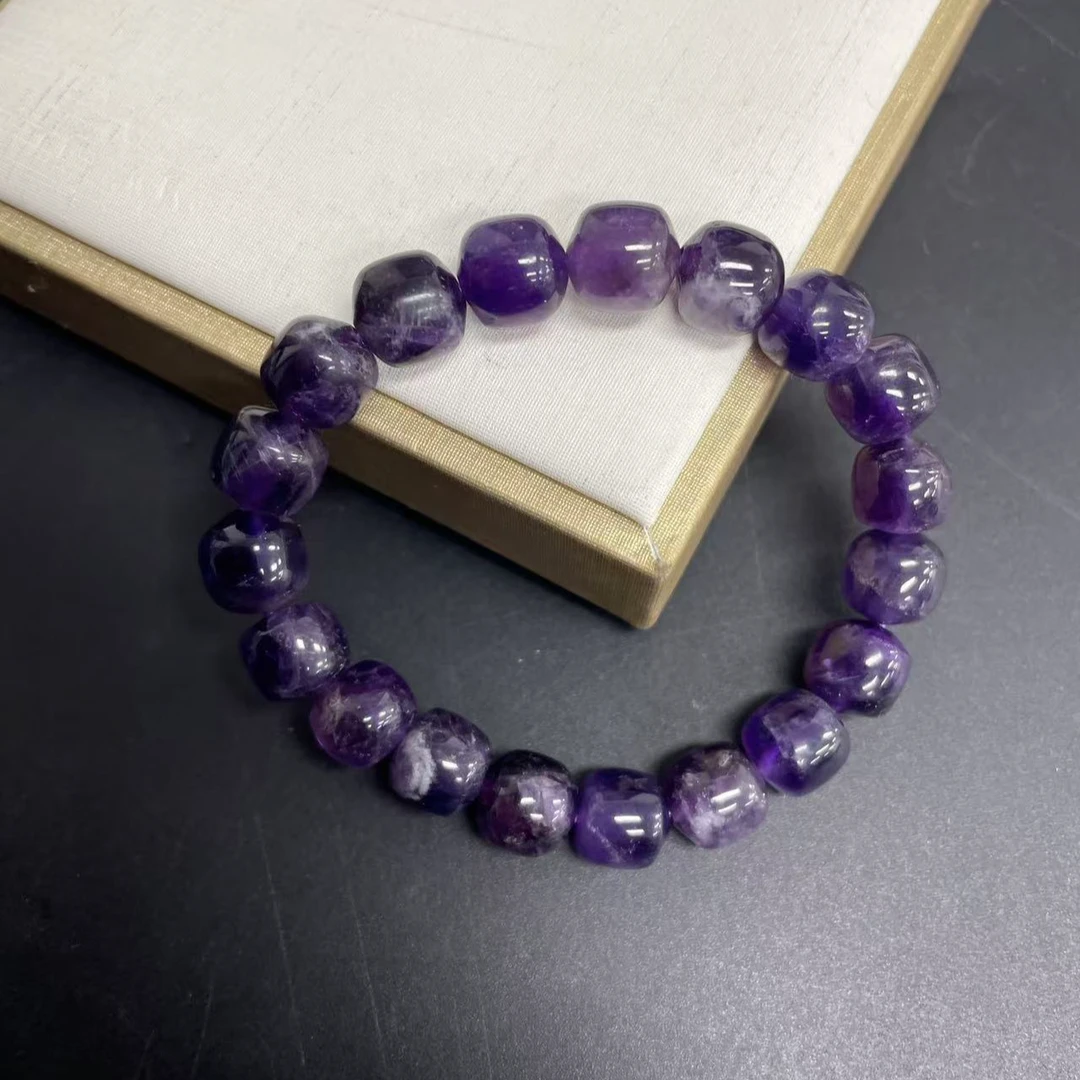 【小杰推荐】天然紫水晶老型珠手链 （多样性发其一）20251