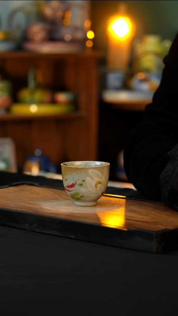 杯手绘心瓷陶瓷浮力