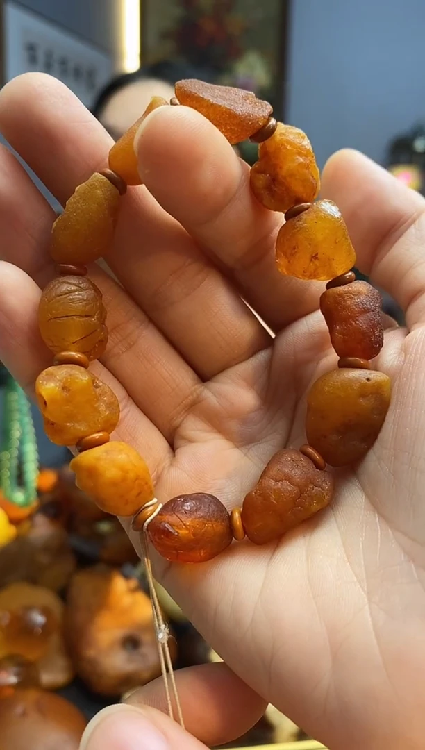 手串琥珀未镶嵌手串