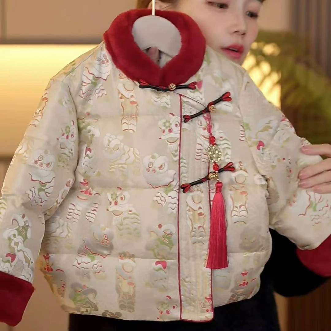 壹号【金玉锦绣】幂姐2024冬季儿童新中式拜年服年装棉服MJD246659