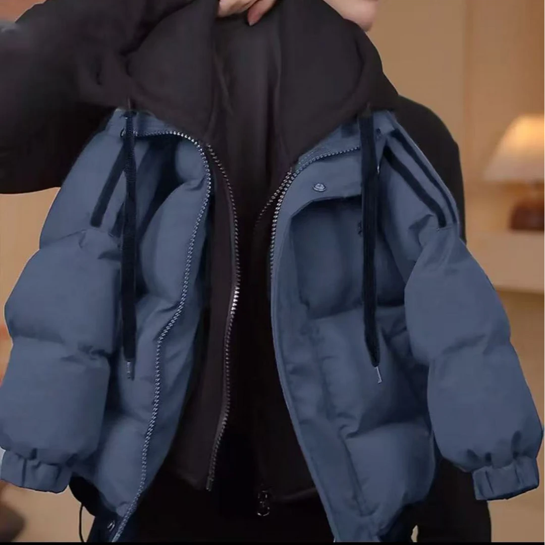 儿童棉服2025冬装冬季新款男童加厚中大童保暖棉衣假两件外套