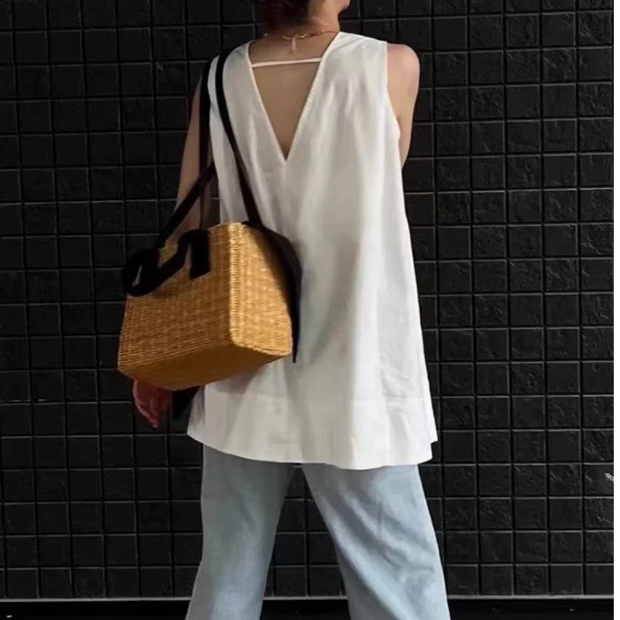 古语影 美式显瘦气质短袖25222