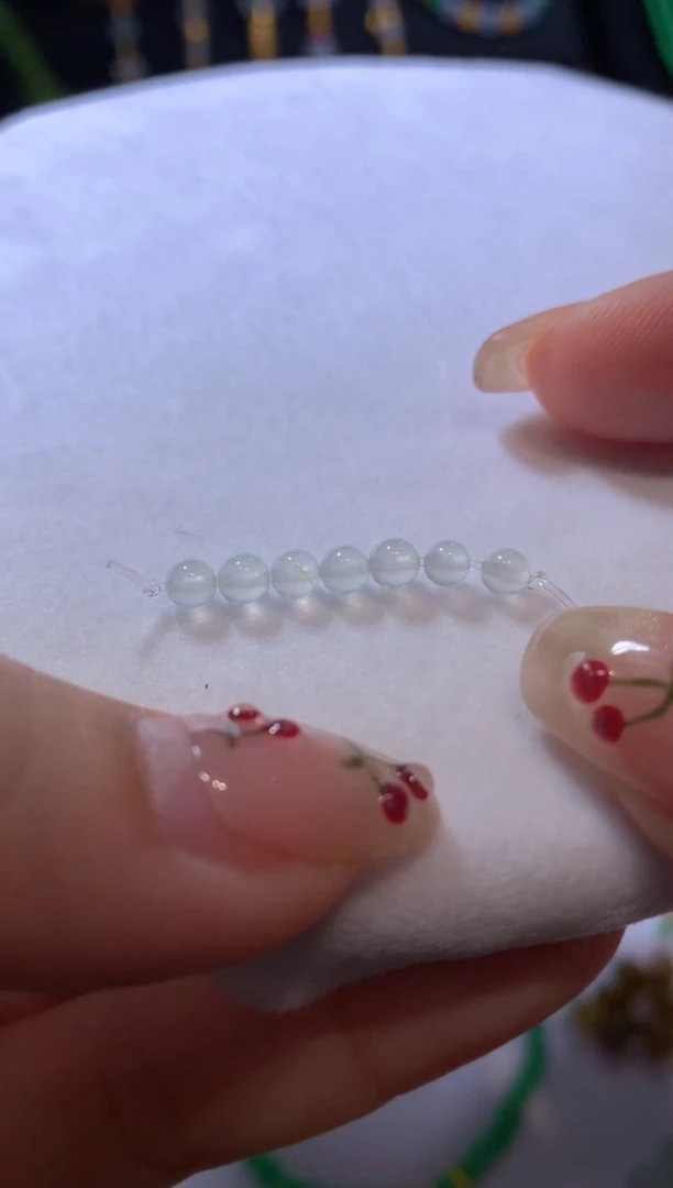 【闪购商品】定制翡翠未镶嵌3.8*珠子（多样性发货一件发货）