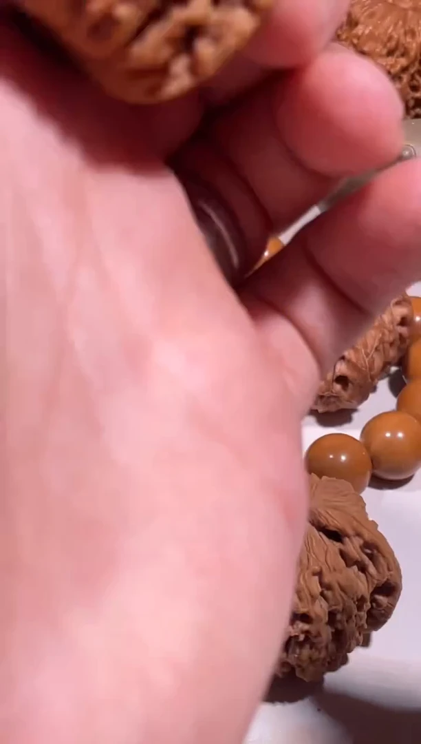 文玩核桃把件南疆石打底