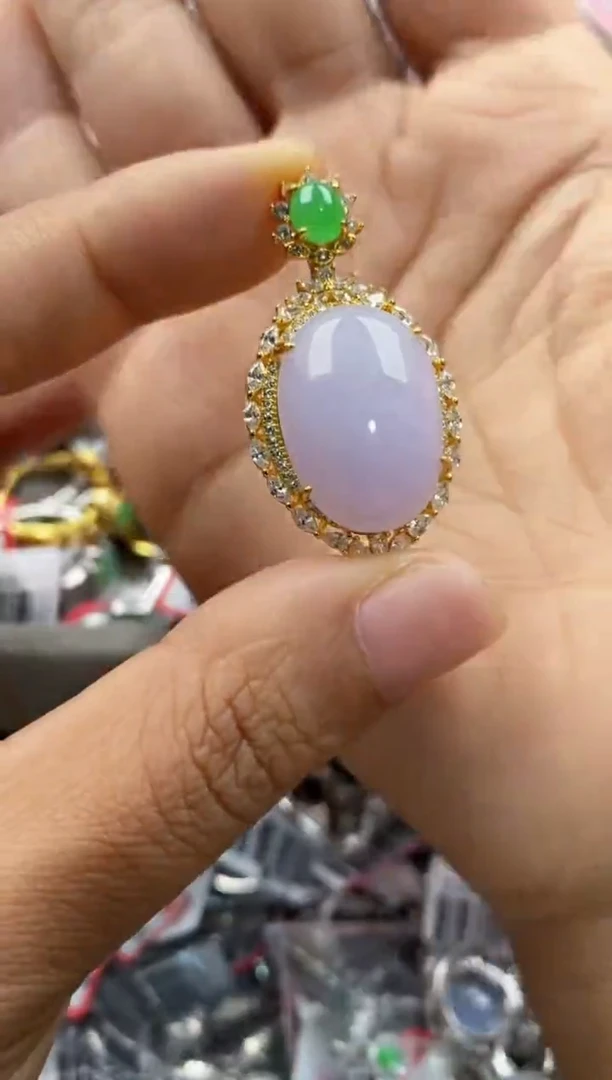 银S925镶嵌戒指翡翠111                  9