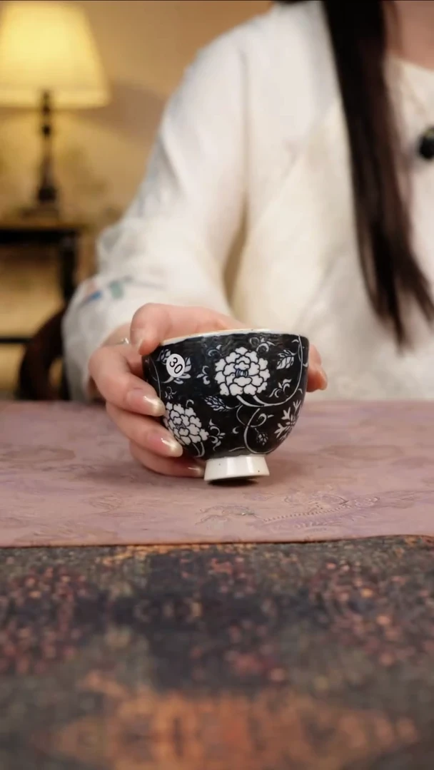 杯景德镇陶瓷杯碗柴烧多人