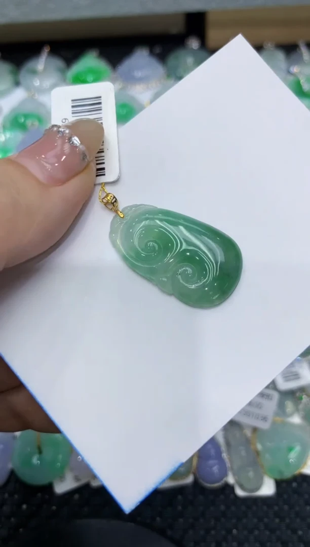 【闪购商品】翡翠颈饰18K金镶嵌222222222