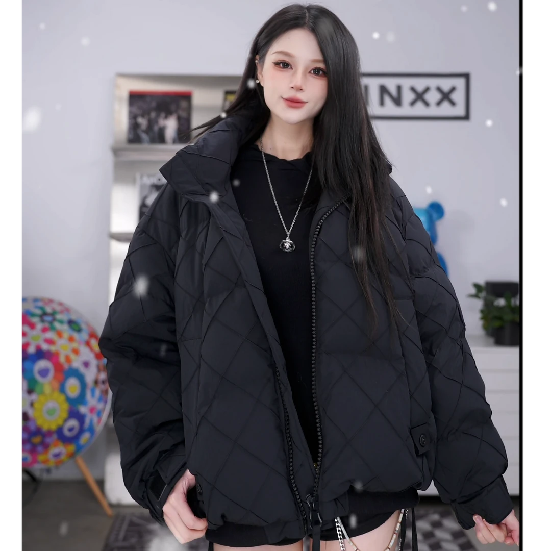 【INXX】短款立领羽绒服男士潮流宽松轻薄鸭绒保暖加厚XRF4156235