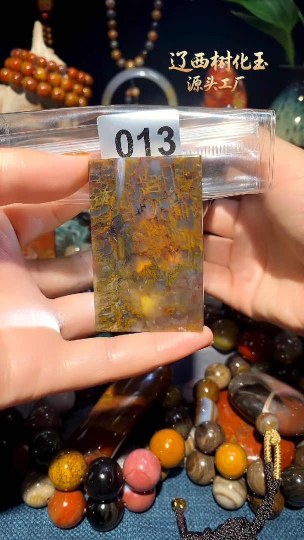 未镶嵌-硅化玉天然北票硅化玉吊坠