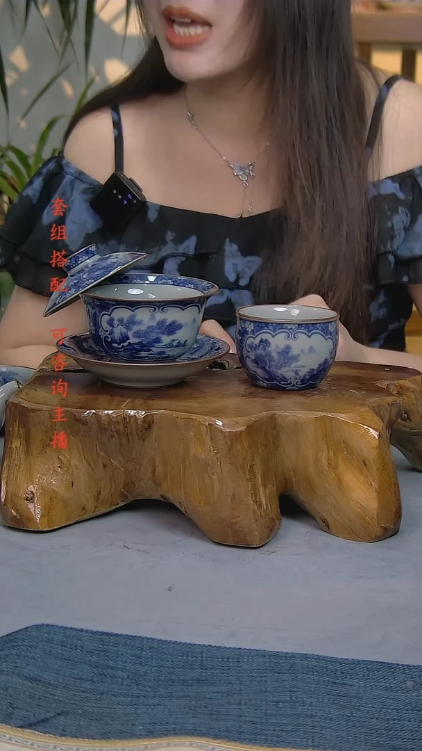 简装家用款2件套 老陶泥开片纹陶瓷茶具