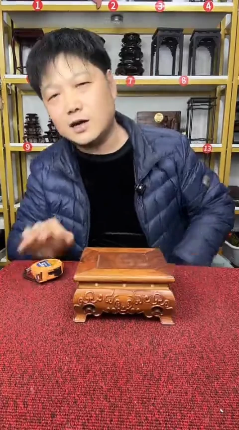 【闪购商品】紫檀木类家具14cm正方*7.5cm