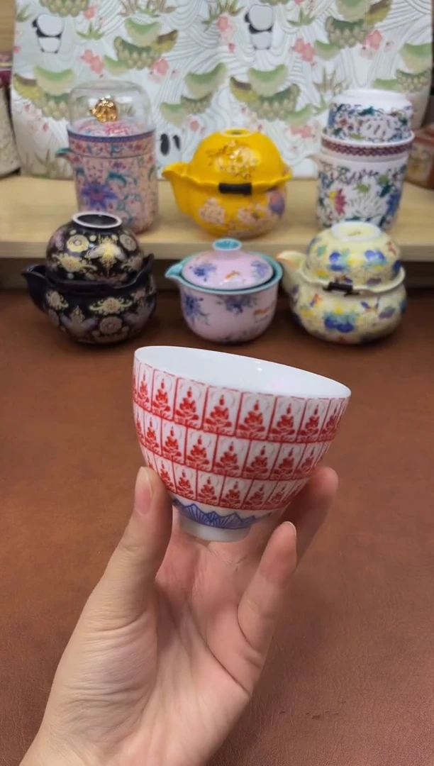 陶陶瓷茶具摆件旅行套组