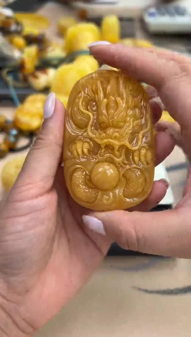 裸石琥珀未镶嵌琥珀蜜蜡吊坠