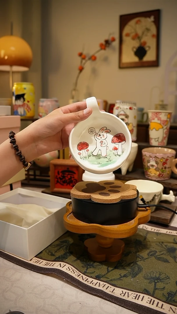 杯子【不带盒子】392高温釉下彩