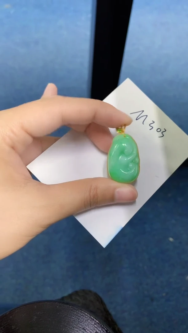 【闪购商品】翡翠颈饰18K金镶嵌000000000