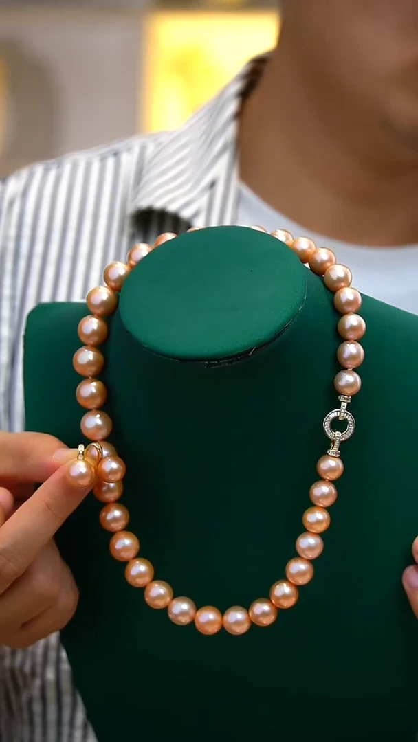 颈饰银S925镶嵌淡水珍珠项链
