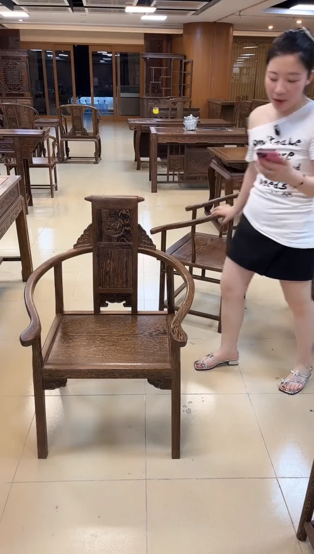 鸡翅木类端景台文福椅单张