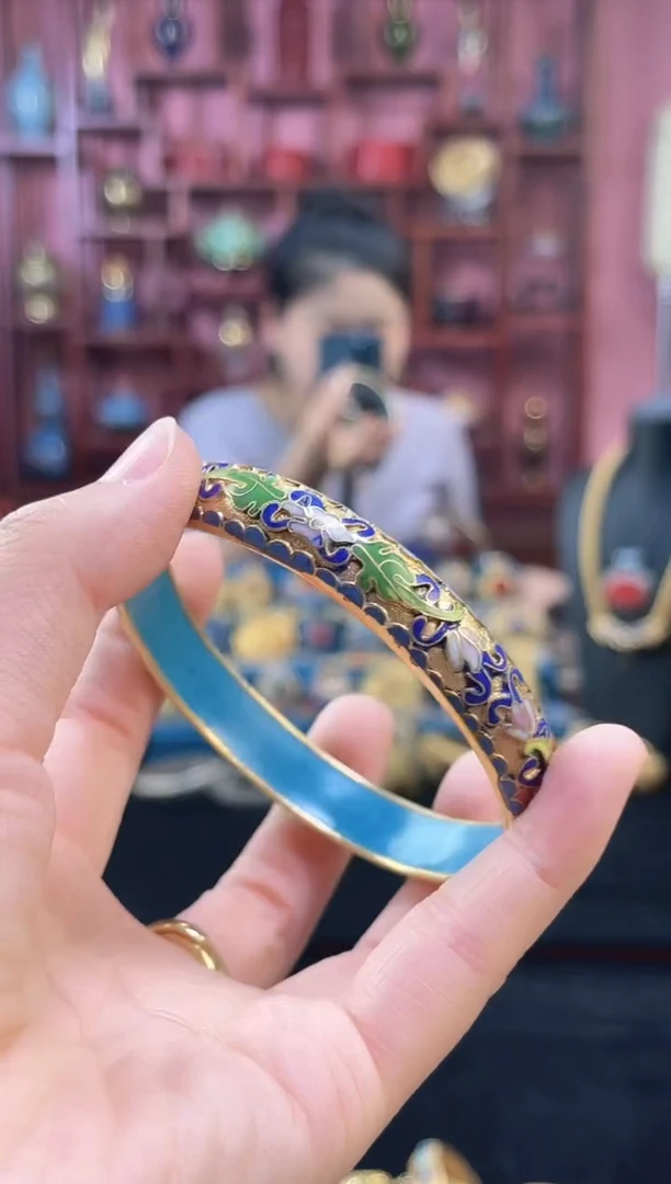 非遗 景泰蓝金地手镯 63/66