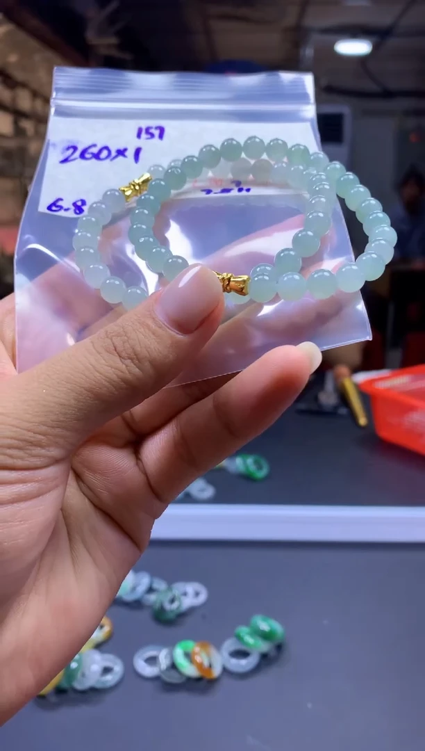 未镶嵌定制翡翠手串#260元多样性拍一发一毛货需抛