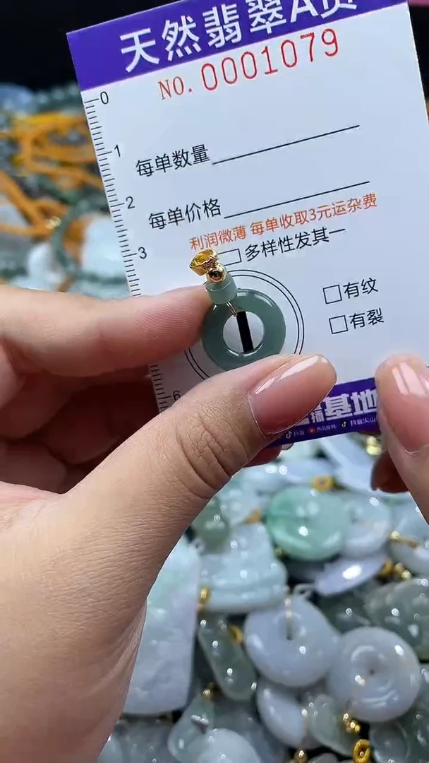 翡翠未镶嵌颈饰01079