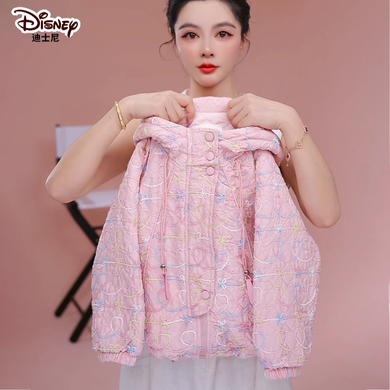 Disney/迪士尼2025新款秋装儿童韩版洋气棉服休闲风宽松百搭外套