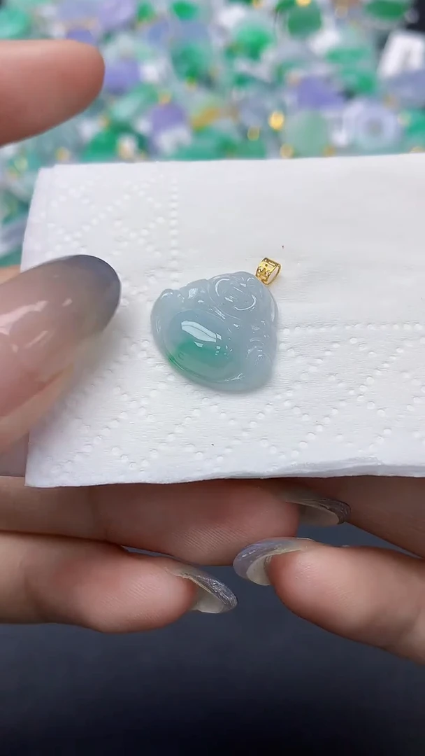 翡翠未镶嵌颈饰天然缅甸a货翡翠