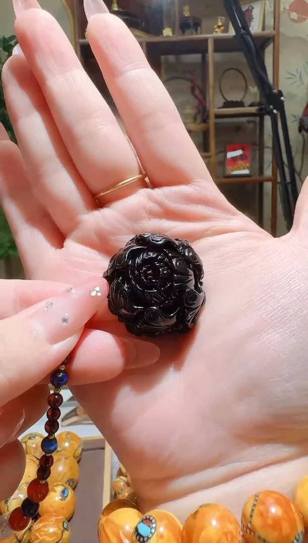 琥珀颈饰未镶嵌9488天然蜜蜡珠宝奇石全都保真