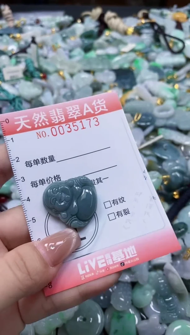 翡翠未镶嵌颈饰闪购0035173