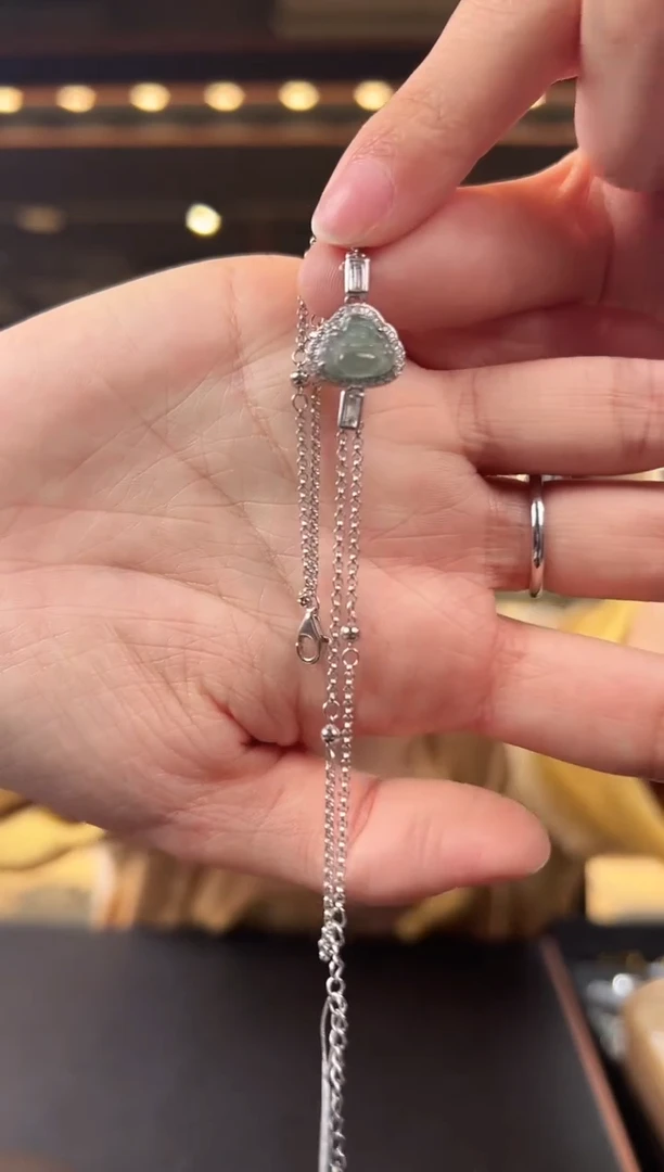 银S925镶嵌手链翡翠翡翠