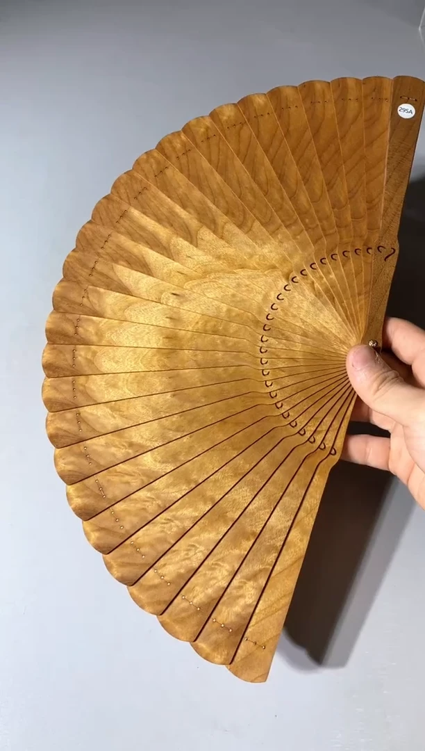 金丝楠295号21cm金丝楠木小叶桢楠扇子