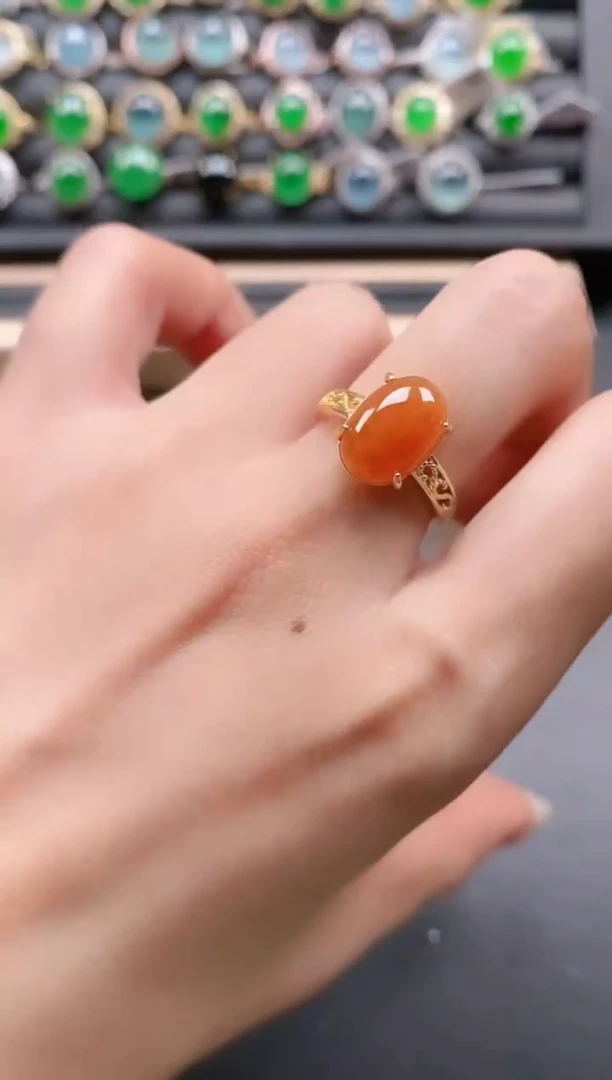 银S925镶嵌戒指翡翠11