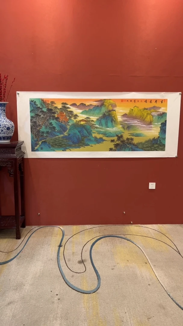 国画谢瑞新老师作品 云峰