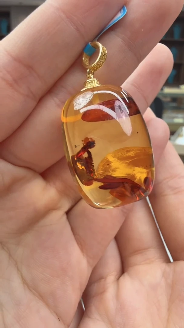 未镶嵌颈饰琥珀177秒拍号