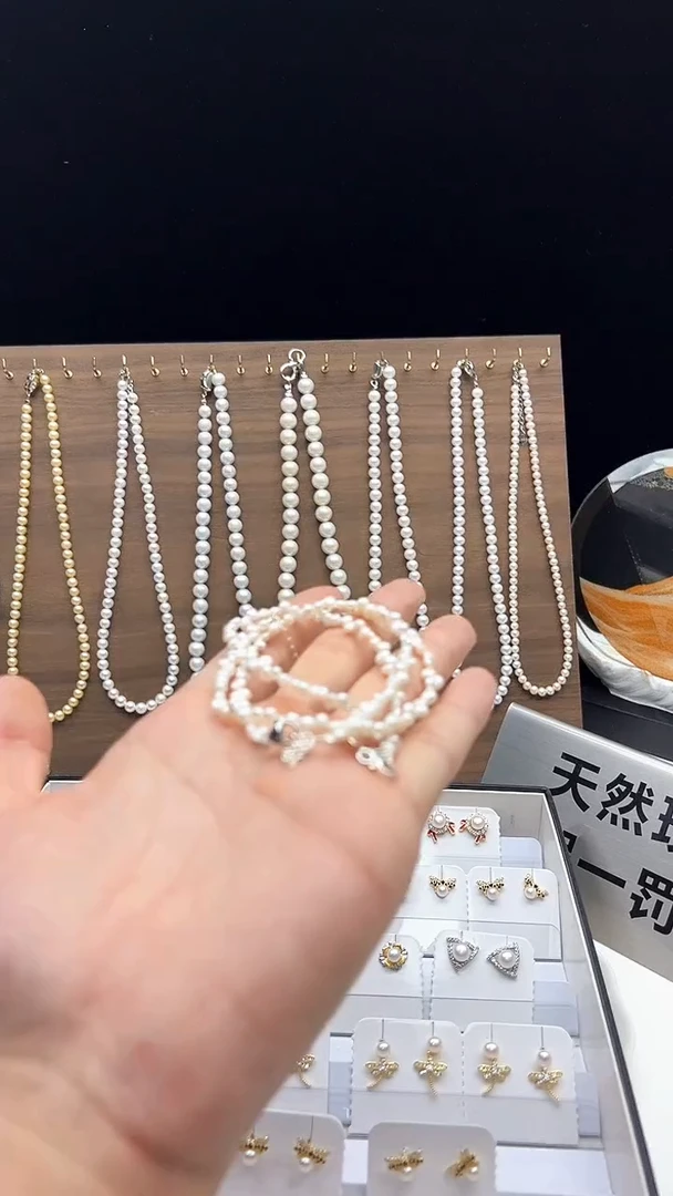 钛钢手链淡水珍珠永丽珍珠