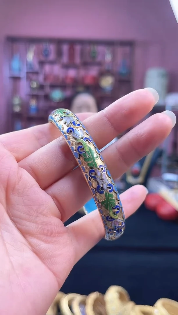 非遗 景泰蓝金地手镯 63/66